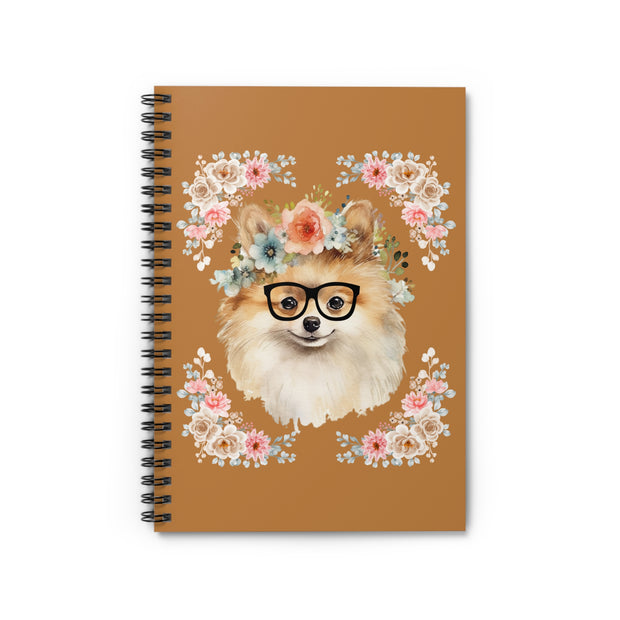 Geeky Goddess Pomeranian Spiral Notebook