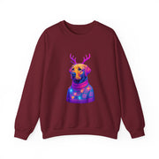 Neon Labrador Reindeer Sweater Sweatshirt | Colorful Dog Christmas Crewneck