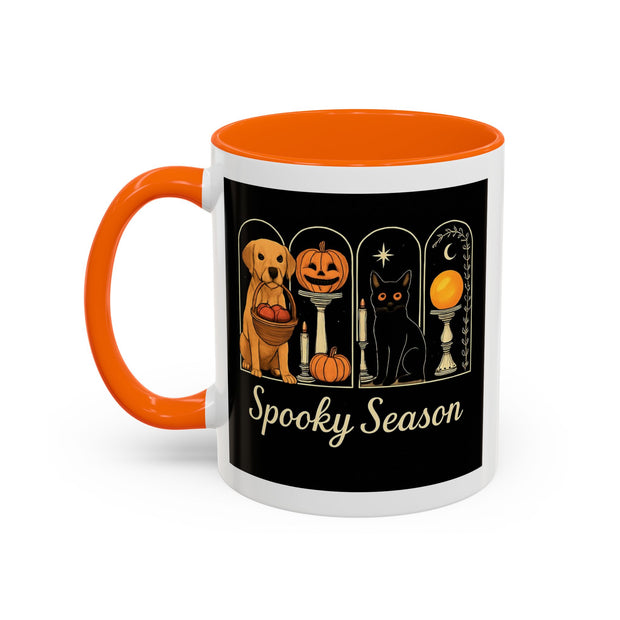 Spooky Season Golden Retriever Accent Coffee Mug
