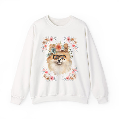 Geeky Goddess Pomeranian Unisex Crewneck Sweatshirt