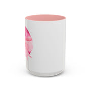 Pink Planet Wrapped In A Bow Accent Coffee Mug