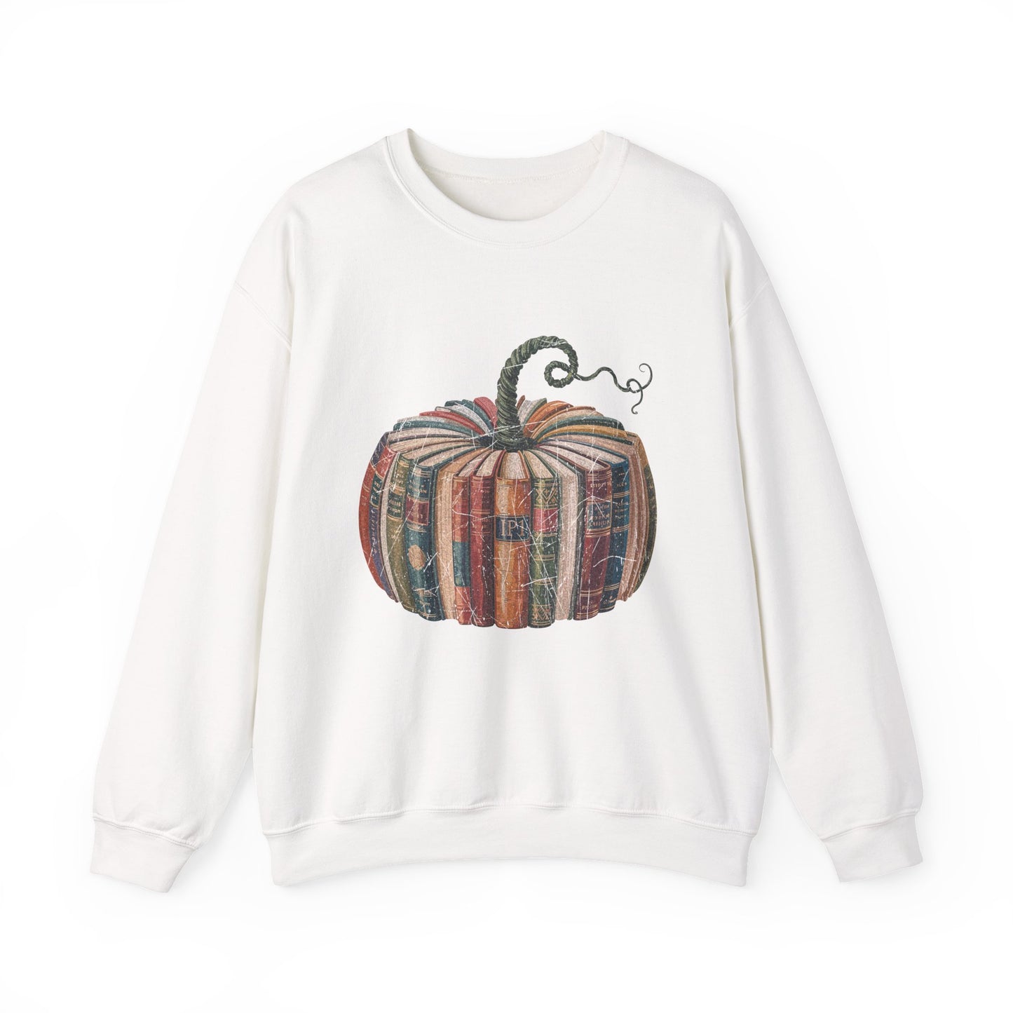 Patchwork Pumpkin Crewneck Sweatshirt | Fall Plaid Pumpkin Shirt