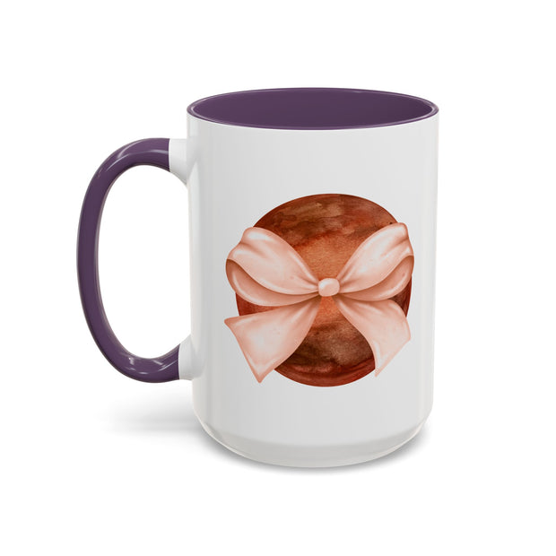 Mars Wrapped In A Bow Accent Coffee Mug