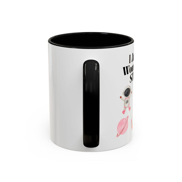'I Am A Woman In STEM' Astronaut Accent Coffee Mug