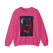 Superhero Yorkie Dog Sweatshirt, Cozy Animal Lover Crewneck, Pet Tribute Apparel, Unique Gift for Dog Lovers, Perfect for Casual Outings