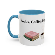 'Books, Coffee, Repeat' Accent Coffee Mug