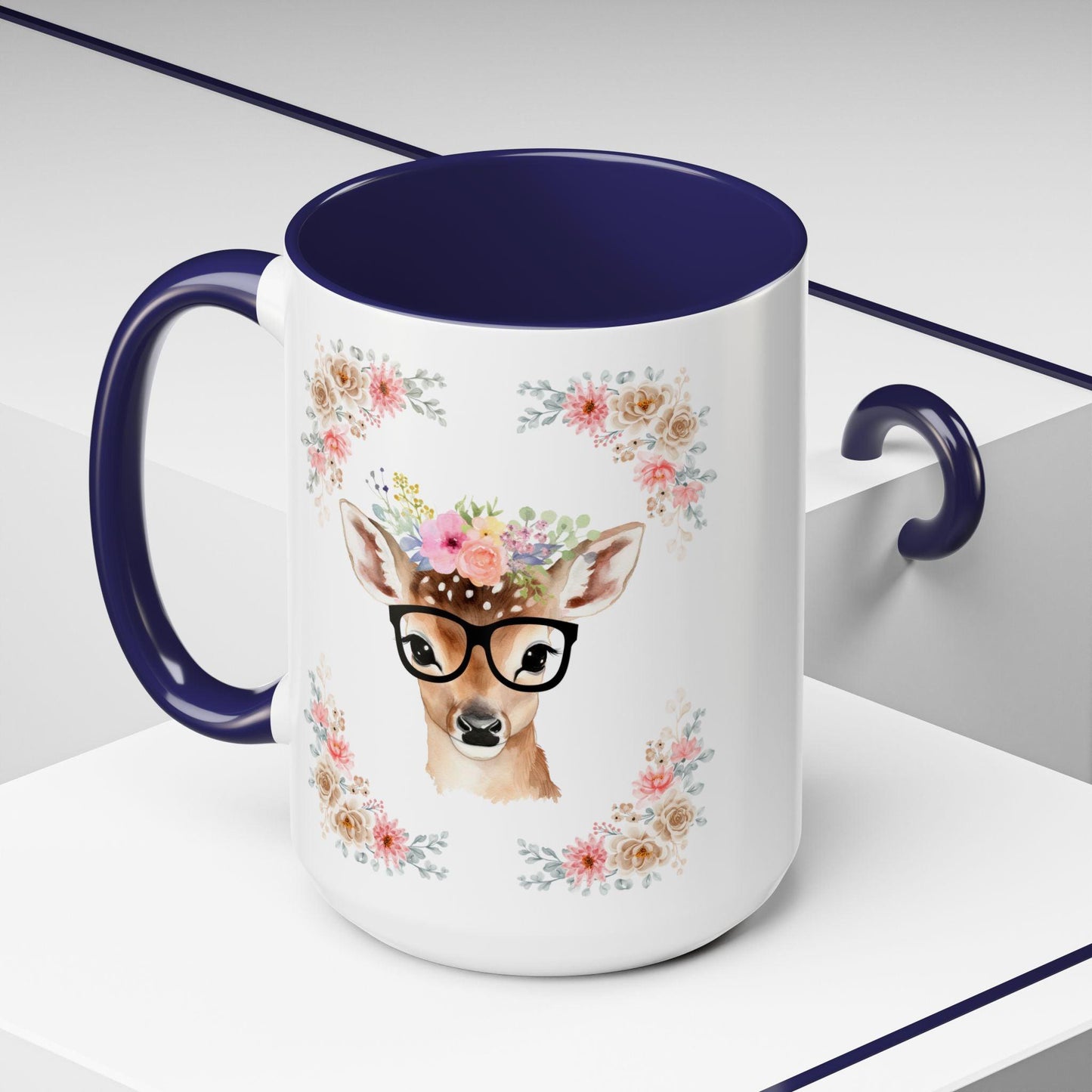 Geeky Goddess Deer Accent Coffee Mug