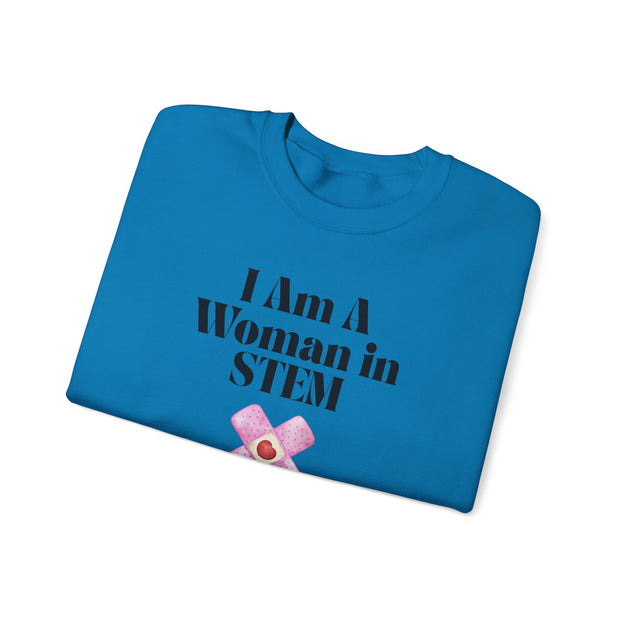 'I Am A Woman In STEM' Nurse Unisex Crewneck Sweatshirt