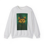 Cozy Witch Pomeranian Dog Sweatshirt, Animal Lover Sweatshirt, Halloween Apparel, Unisex Crewneck, Gift for Dog Mom