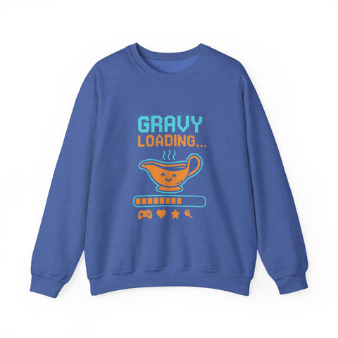 Gravy Loading Sweatshirt, Fun Unisex Crewneck, Thanksgiving Apparel, Casual Gift for Foodies, Humor Sweatshirt