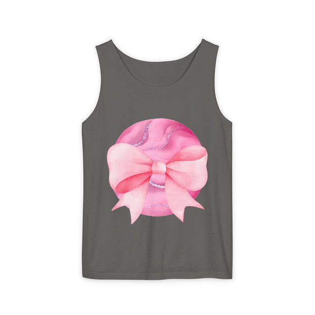 Pink Planet Wrapped In Bow Unisex Tank Top