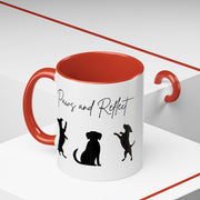 'Paws and Reflect' Dogs Accent Coffee Mug