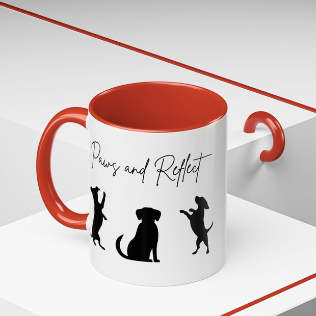 'Paws and Reflect' Dogs Accent Coffee Mug