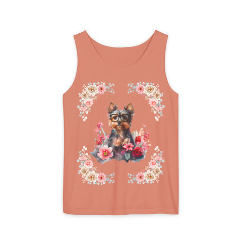 Geeky Goddess Yorkie Unisex Tank Top