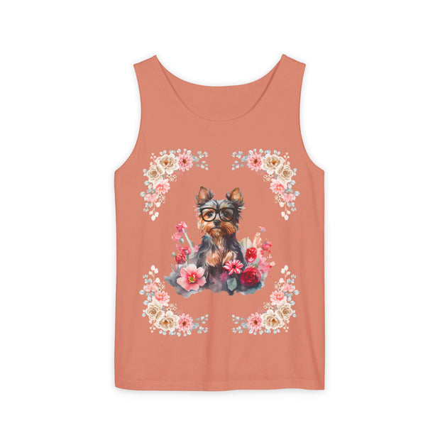 Geeky Goddess Yorkie Unisex Tank Top