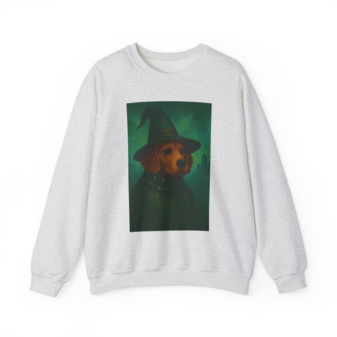 Magical Dog Beagle Wizard Sweater, Cozy Fall Fashion, Halloween Apparel, Unique Gift for Dog Lovers, Unisex Crewneck Sweatshirt