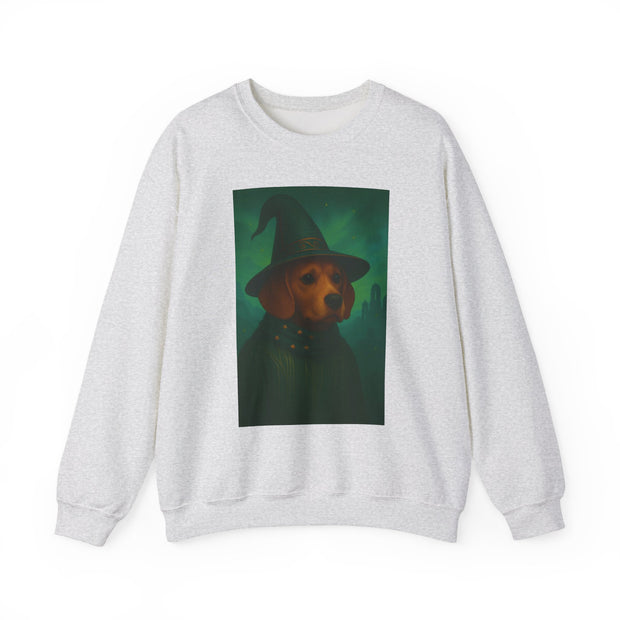 Magical Dog Beagle Wizard Sweater, Cozy Fall Fashion, Halloween Apparel, Unique Gift for Dog Lovers, Unisex Crewneck Sweatshirt