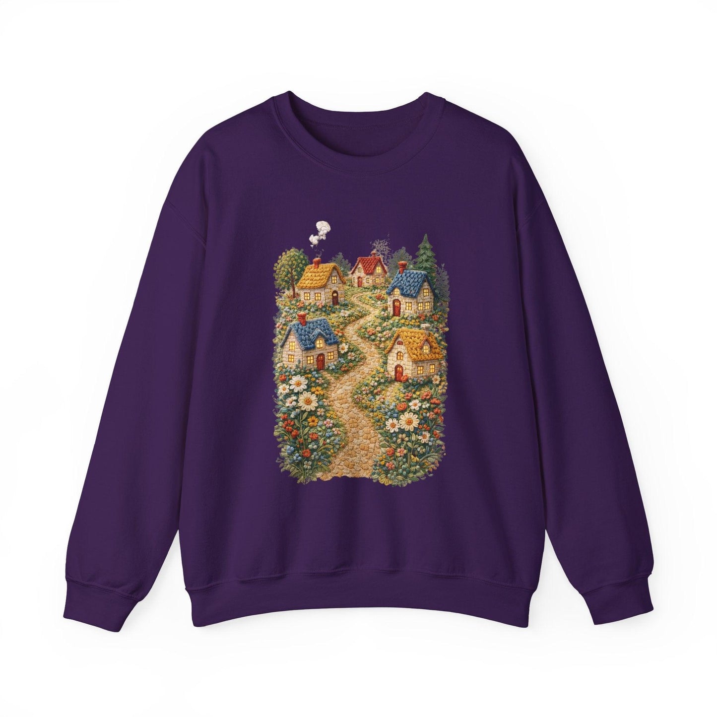 Cozy Cottage Pathway Sweatshirt | Country Village Scenic Crewneck
