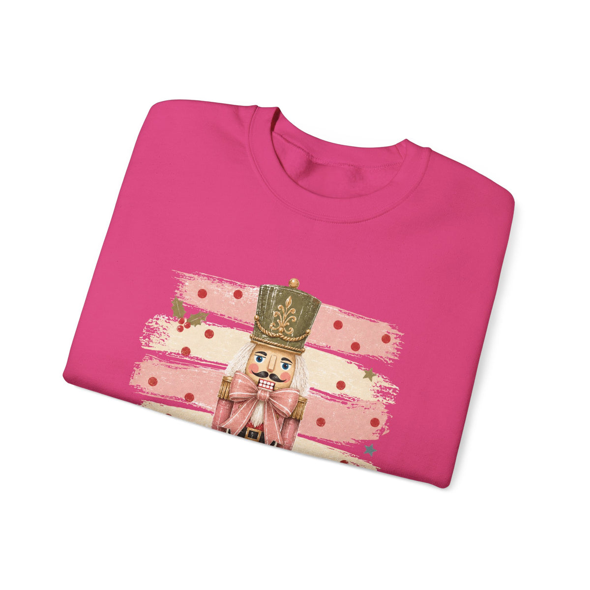 Coquette Nutcracker Sweatshirt, Pink Bow Christmas Crewneck, Nutcracker Christmas Shirt, Girly Holiday Sweatshirt, Vintage Christmas Gift