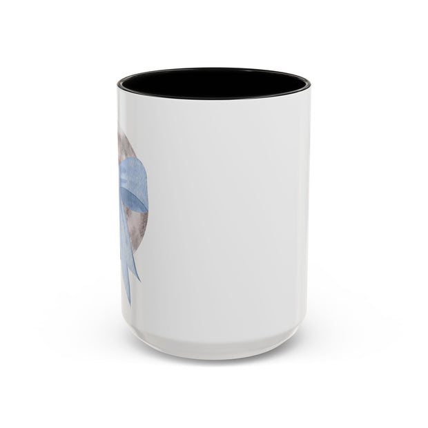 Moon Wrapped In A Bow Accent Coffee Mug