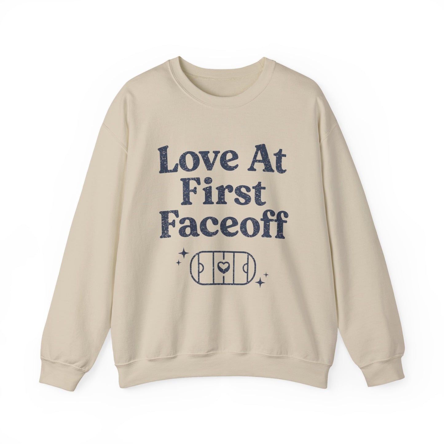 Love At First Faceoff Sweatshirt, Hockey Romance Booktok Crewneck, Sports Romance Reader Pullover