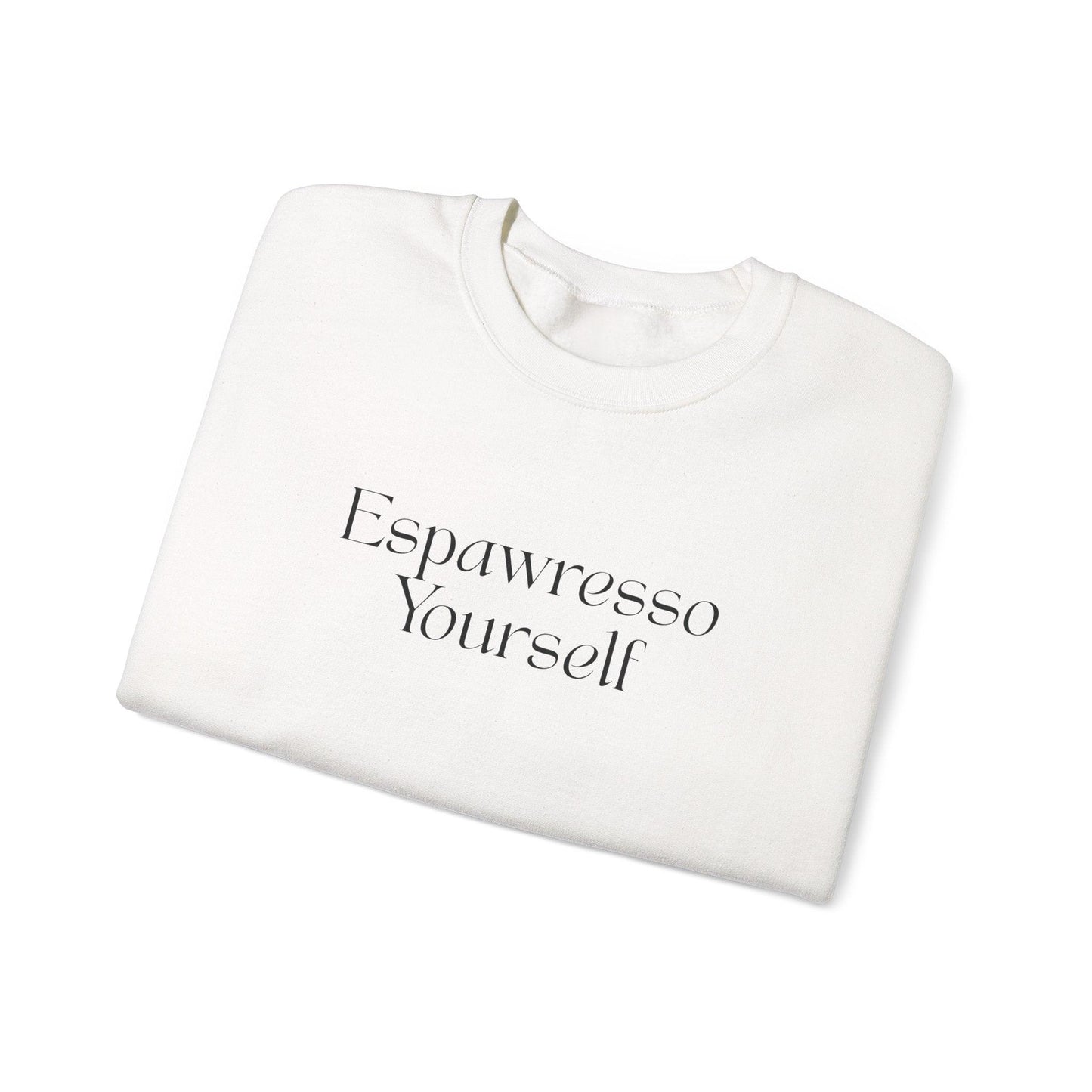 'Espawresso Yourself' French Bulldog Unisex Crewneck Sweatshirt