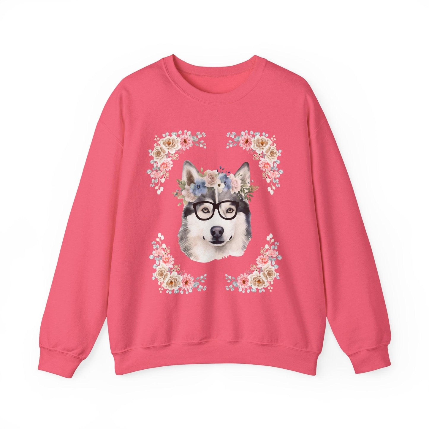 Geeky Goddess Siberian Husky Unisex Crewneck Sweatshirt
