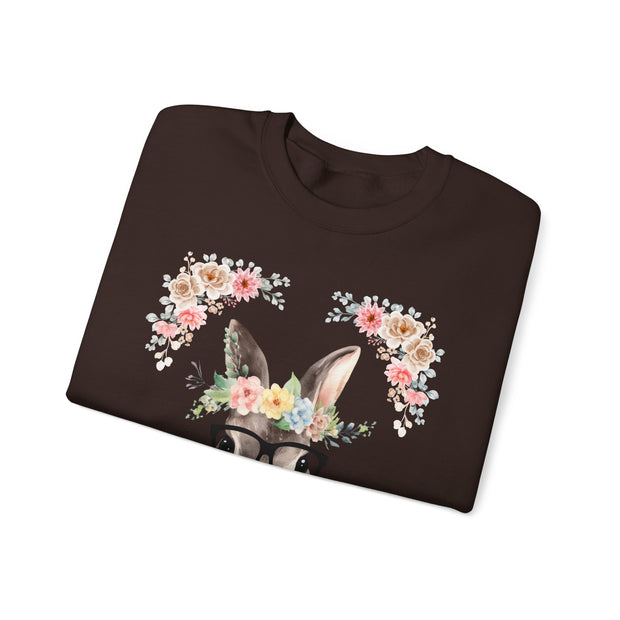 Geeky Goddess Bunny Unisex Crewneck Sweatshirt
