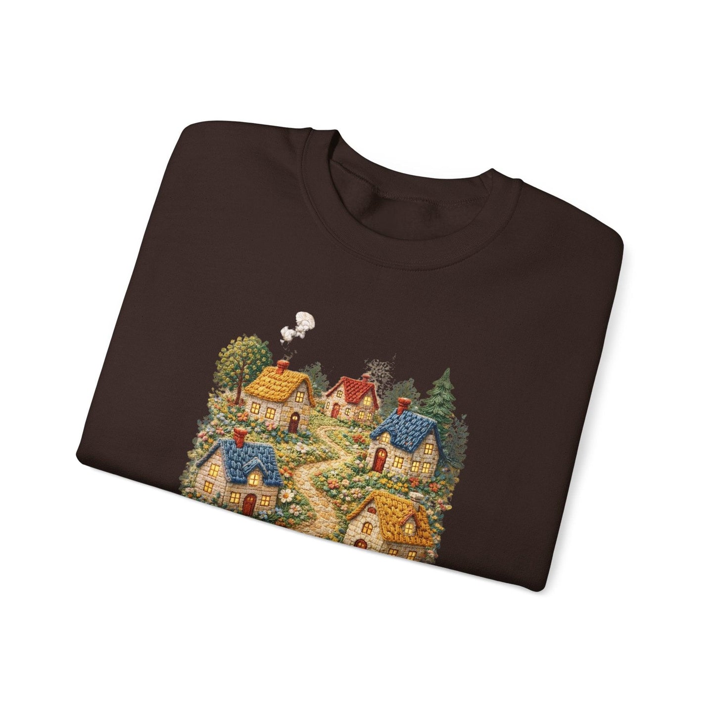 Cozy Cottage Pathway Sweatshirt | Country Village Scenic Crewneck