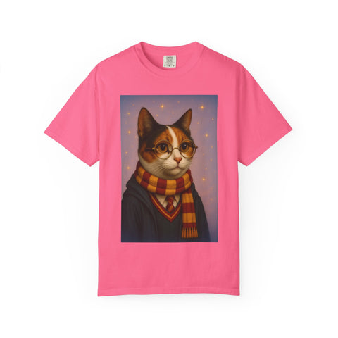 Pawgwarts Tricolored Cat Unisex T-Shirt