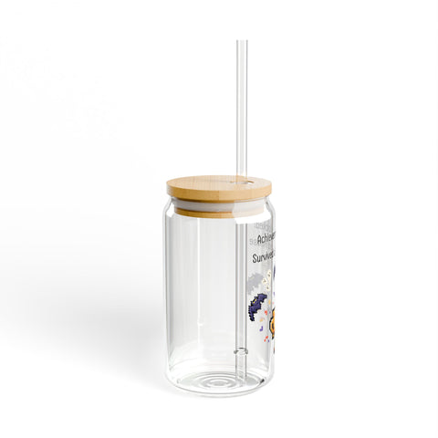 'Achievement Unlocked: Survived A Haunted House' Sipper Glass
