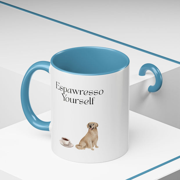 'Espawresso Yourself' Golden Retriever Accent Coffee Mug