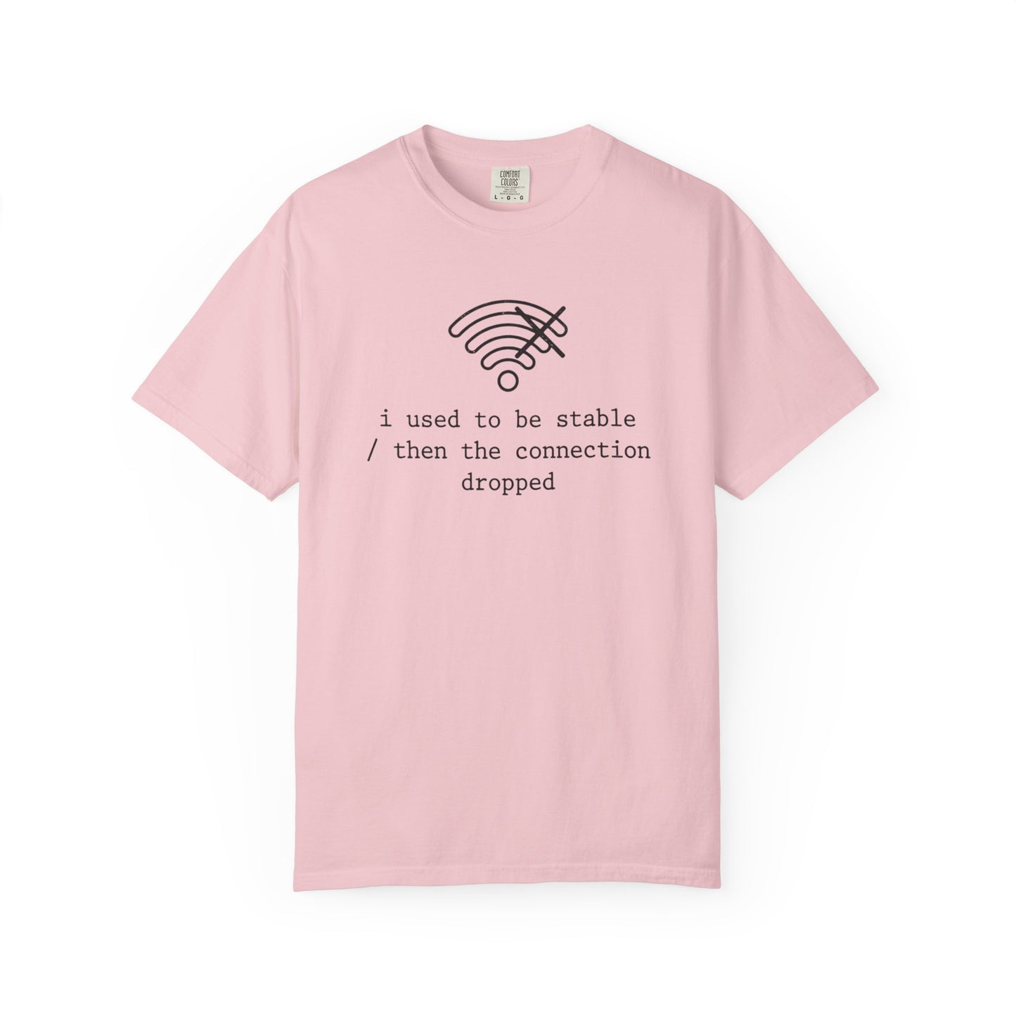 I Used to Be Stable Then the Connection Dropped T-Shirt, Funny WiFi Signal Tee, Tech Humor Shirt, IT Support Gift, Programmer Graphic Tee