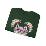 Geeky Goddess Wolf Unisex Crewneck Sweatshirt