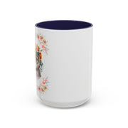 Geeky Goddess Gray Cat Accent Coffee Mug