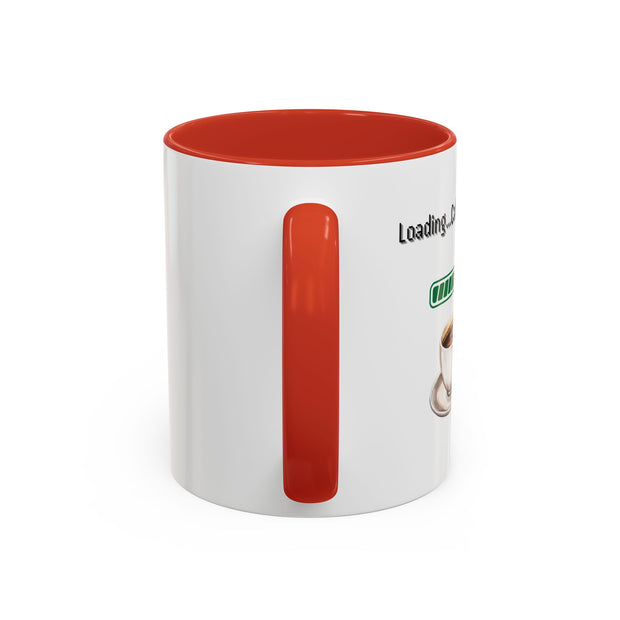 'Loading...Caffeine Boost' Accent Coffee Mug