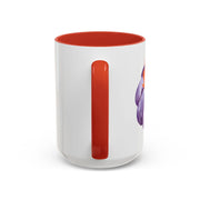 Purple Pumpkin Wrapped In A Bow Accent Coffee Mug