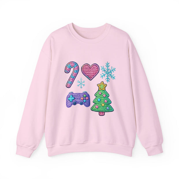 Christmas Gamer Sweatshirt | Unisex Crewneck | Holiday Sweatshirt, Gift for Gamers, Cozy Winter Wear, Christmas Apparel, Festive Sweatshirt