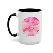 Pink Planet Wrapped In A Bow Accent Coffee Mug