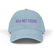 '404 NOT FOUND' Denim Embriodered Cap