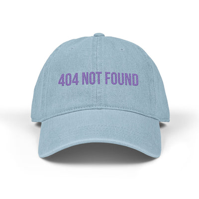 '404 NOT FOUND' Denim Embriodered Cap