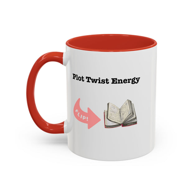 'Plot Twist Energy' Accent Coffee Mug