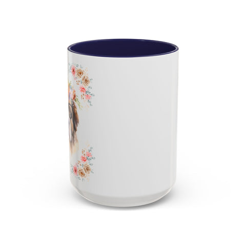 Geeky Goddess Saint Bernard Accent Coffee Mug