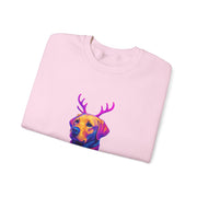 Neon Labrador Reindeer Sweater Sweatshirt | Colorful Dog Christmas Crewneck