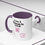 'I Am A Woman In STEM' Nurse Accent Coffee Mug