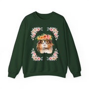 Geeky Goddess Guinea Pig Unisex Crewneck Sweatshirt