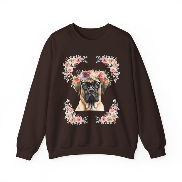 Geeky Goddess English Mastiff Unisex Crewneck Sweatshirt