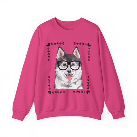 Geeky Good Siberian Husky Unisex Crewneck Sweatshirt