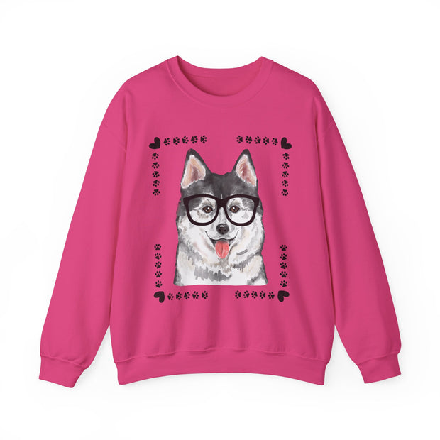 Geeky Good Siberian Husky Unisex Crewneck Sweatshirt