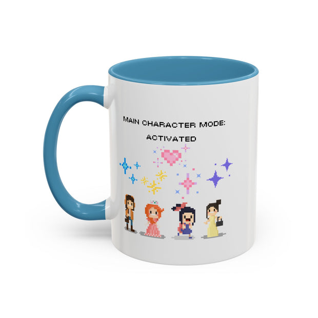'Main Character Mode: Activated' Accent Coffee Mug
